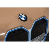 JOKO Elektrické autíčko BMW I4, penové kolesá, kožené sedadlo, hnedé