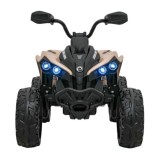 JOKO Elektrická Štvorkolka Maverick ATV 2x200W 24V, kožené sedadlo, penové kolesá, FM rádio, hnedá