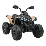 JOKO Elektrická Štvorkolka Maverick ATV 2x200W 24V, kožené sedadlo, penové kolesá, FM rádio, hnedá