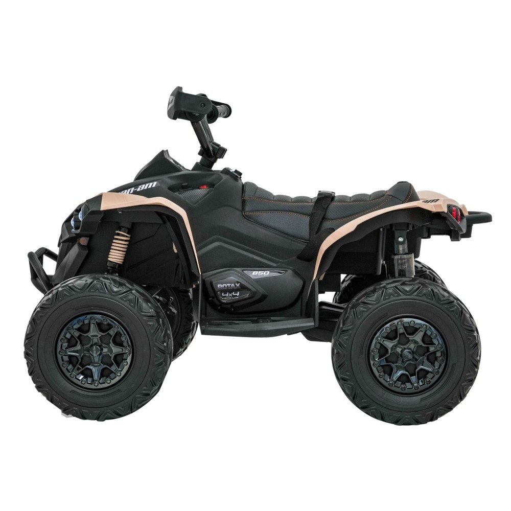 JOKO Elektrická Štvorkolka Maverick ATV 2x200W 24V, kožené sedadlo, penové kolesá, FM rádio, hnedá
