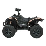 JOKO Elektrická Štvorkolka Maverick ATV 2x200W 24V, kožené sedadlo, penové kolesá, FM rádio, hnedá