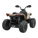 JOKO Elektrická Štvorkolka Maverick ATV 2x200W 24V, kožené sedadlo, penové kolesá, FM rádio, hnedá