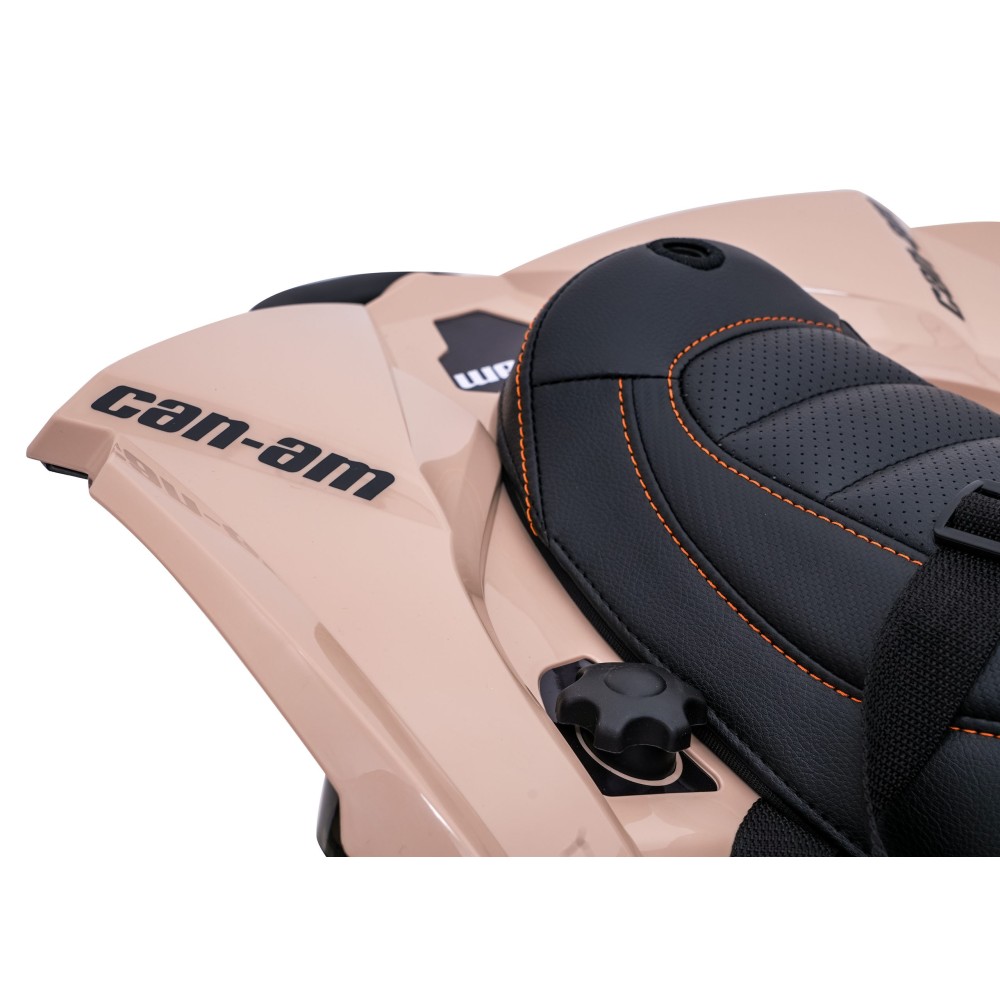 JOKO Elektrická Štvorkolka Maverick ATV 2x200W 24V, kožené sedadlo, penové kolesá, FM rádio, hnedá