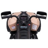 JOKO Elektrická Štvorkolka Maverick ATV 2x200W 24V, kožené sedadlo, penové kolesá, FM rádio, hnedá