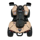JOKO Elektrická Štvorkolka Maverick ATV 2x200W 24V, kožené sedadlo, penové kolesá, FM rádio, hnedá