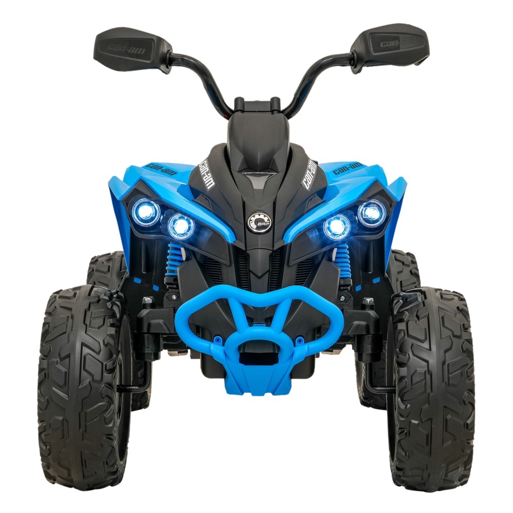 JOKO Elektrická Štvorkolka Maverick ATV 2x200W 24V, kožené sedadlo, penové kolesá, FM rádio, modrá