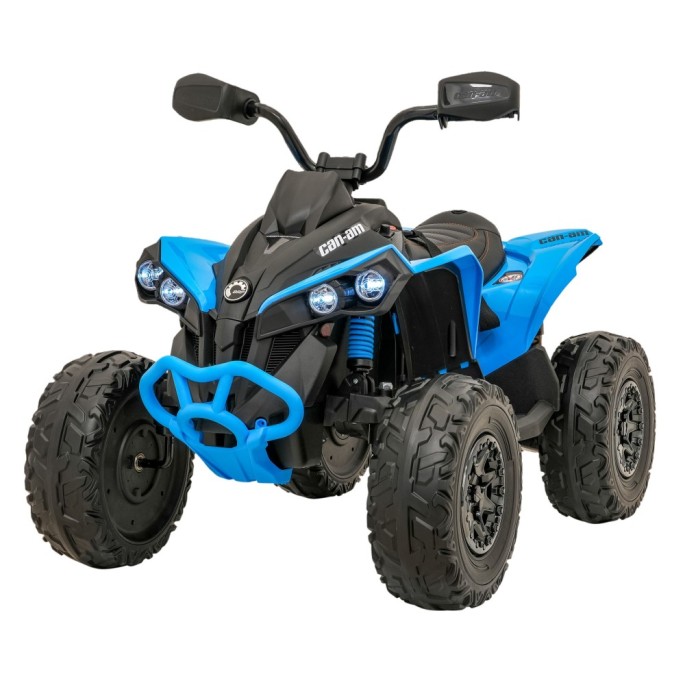JOKO Elektrická Štvorkolka Maverick ATV 2x200W 24V, kožené sedadlo, penové kolesá, FM rádio, modrá