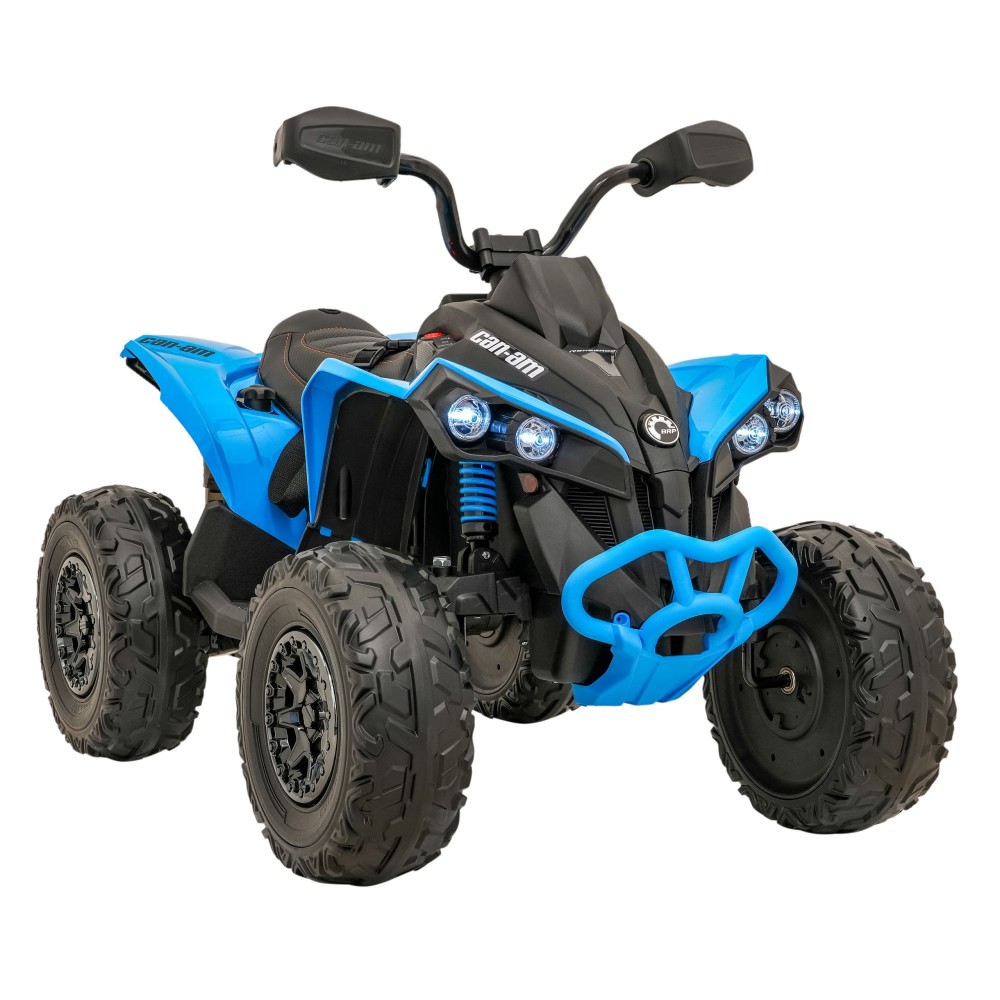 JOKO Elektrická Štvorkolka Maverick ATV 2x200W 24V, kožené sedadlo, penové kolesá, FM rádio, modrá