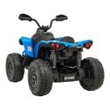 JOKO Elektrická Štvorkolka Maverick ATV 2x200W 24V, kožené sedadlo, penové kolesá, FM rádio, modrá