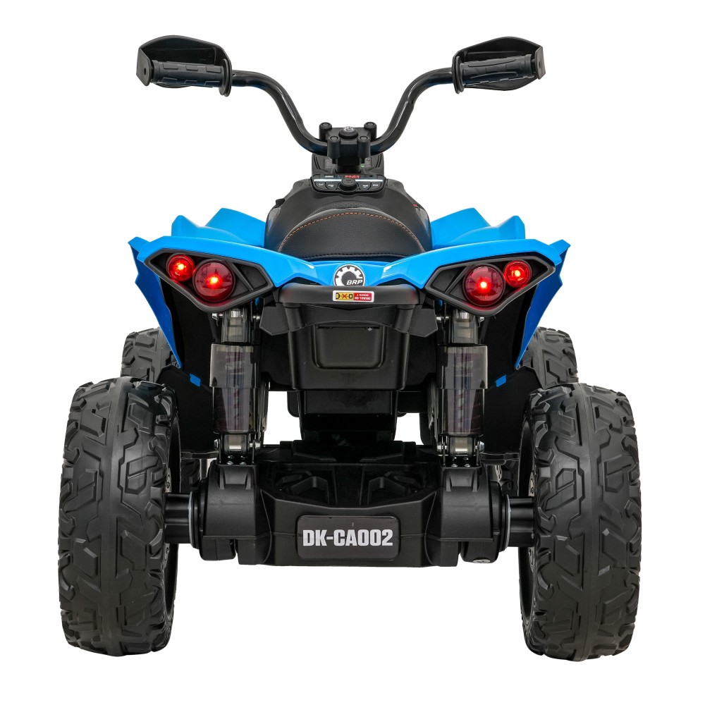 JOKO Elektrická Štvorkolka Maverick ATV 2x200W 24V, kožené sedadlo, penové kolesá, FM rádio, modrá