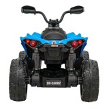 JOKO Elektrická Štvorkolka Maverick ATV 2x200W 24V, kožené sedadlo, penové kolesá, FM rádio, modrá