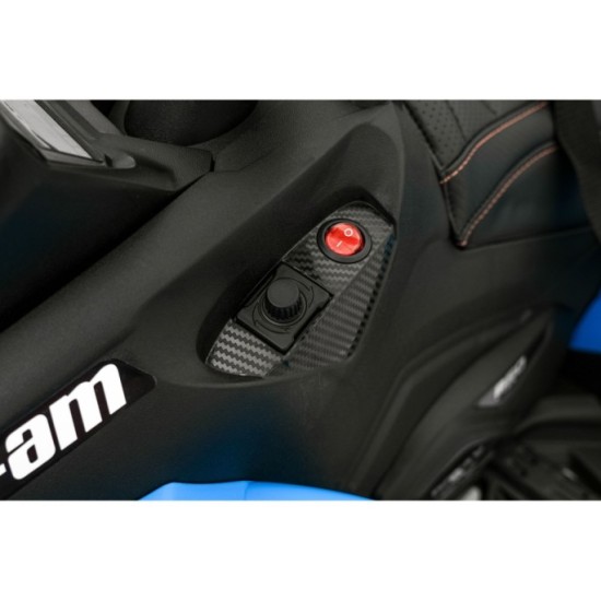 JOKO Elektrická Štvorkolka Maverick ATV 2x200W 24V, kožené sedadlo, penové kolesá, FM rádio, modrá
