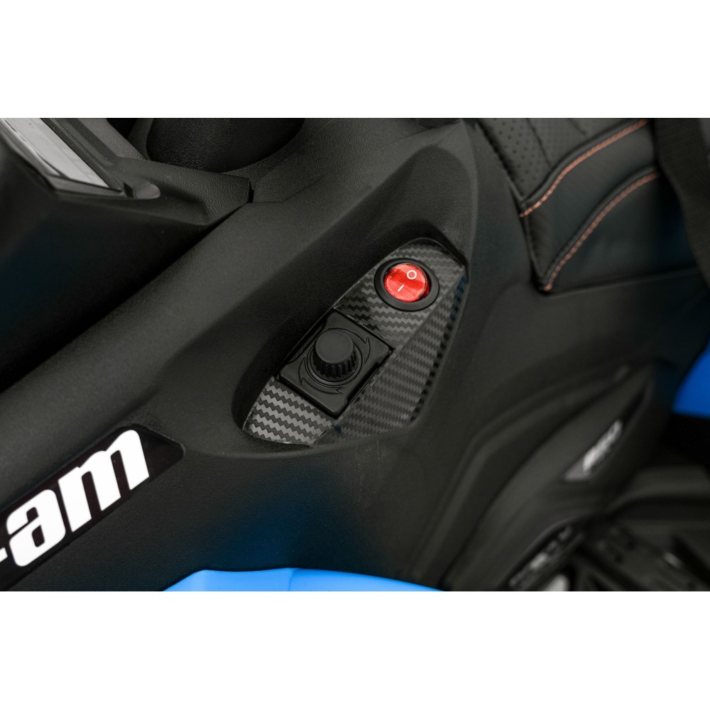 JOKO Elektrická Štvorkolka Maverick ATV 2x200W 24V, kožené sedadlo, penové kolesá, FM rádio, modrá