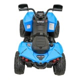 JOKO Elektrická Štvorkolka Maverick ATV 2x200W 24V, kožené sedadlo, penové kolesá, FM rádio, modrá
