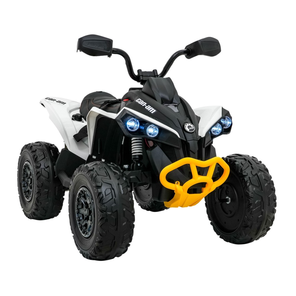 JOKO Elektrická Štvorkolka Maverick ATV 2x200W 24V, kožené sedadlo, penové kolesá, FM rádio, biela