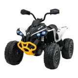 JOKO Elektrická Štvorkolka Maverick ATV 2x200W 24V, kožené sedadlo, penové kolesá, FM rádio, biela