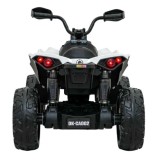 JOKO Elektrická Štvorkolka Maverick ATV 2x200W 24V, kožené sedadlo, penové kolesá, FM rádio, biela