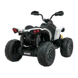 JOKO Elektrická Štvorkolka Maverick ATV 2x200W 24V, kožené sedadlo, penové kolesá, FM rádio, biela
