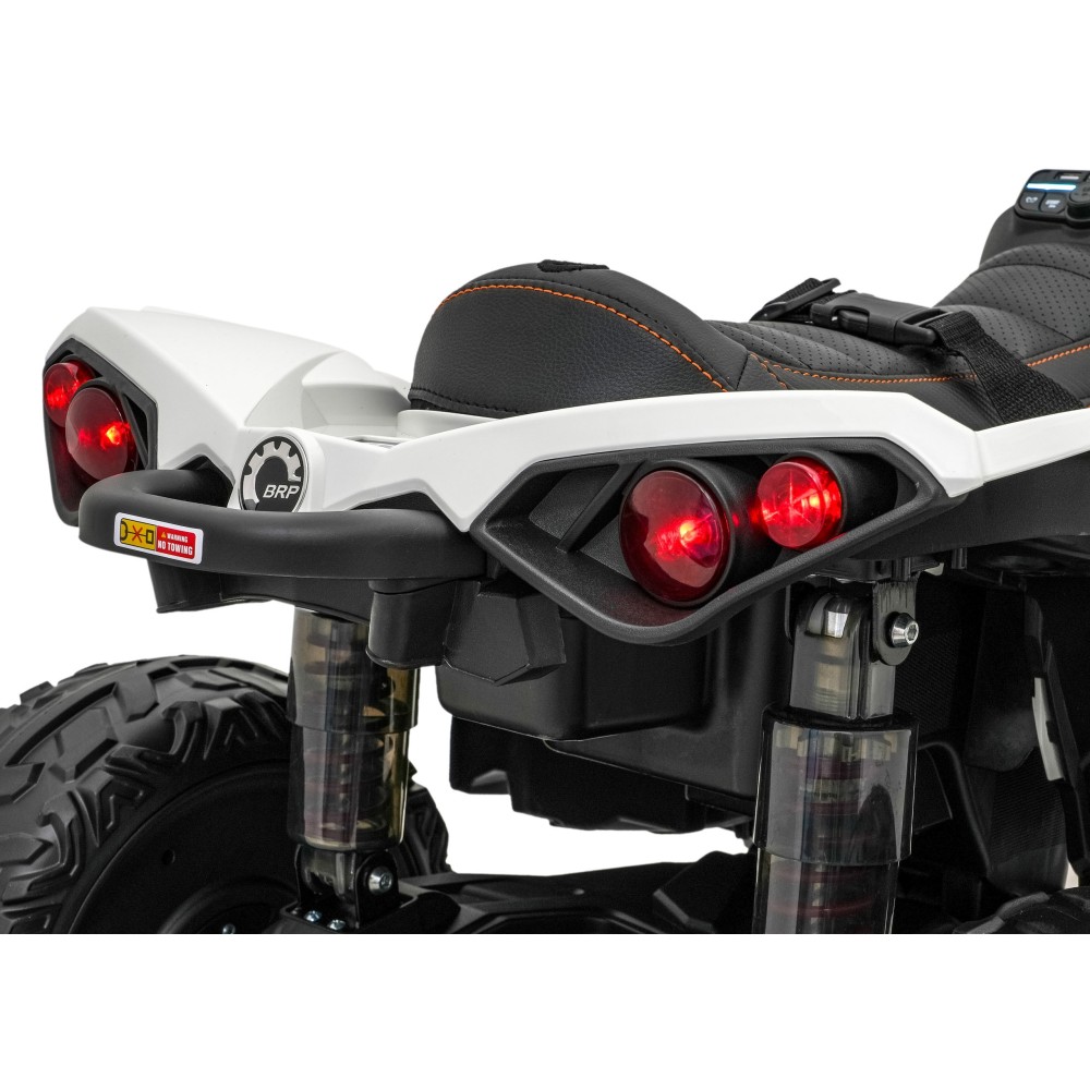 JOKO Elektrická Štvorkolka Maverick ATV 2x200W 24V, kožené sedadlo, penové kolesá, FM rádio, biela