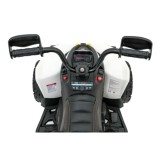 JOKO Elektrická Štvorkolka Maverick ATV 2x200W 24V, kožené sedadlo, penové kolesá, FM rádio, biela