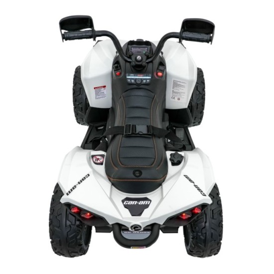 JOKO Elektrická Štvorkolka Maverick ATV 2x200W 24V, kožené sedadlo, penové kolesá, FM rádio, biela