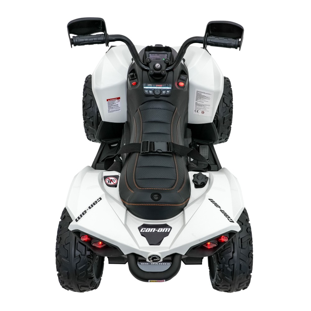 JOKO Elektrická Štvorkolka Maverick ATV 2x200W 24V, kožené sedadlo, penové kolesá, FM rádio, biela
