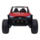 JOKO Elektrické Autíčko Buggy Clash STRONG 4x4 300W 24V, penové kolesá, Dvojmiestne kožené sedadlo, Nosnosť 60kg, červené