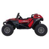 JOKO Elektrické Autíčko Buggy Clash STRONG 4x4 300W 24V, penové kolesá, Dvojmiestne kožené sedadlo, Nosnosť 60kg, červené