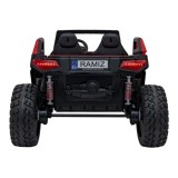 JOKO Elektrické Autíčko Buggy Clash STRONG 4x4 300W 24V, penové kolesá, Dvojmiestne kožené sedadlo, Nosnosť 60kg, červené