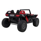 JOKO Elektrické Autíčko Buggy Clash STRONG 4x4 300W 24V, penové kolesá, Dvojmiestne kožené sedadlo, Nosnosť 60kg, červené