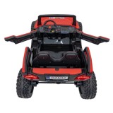 JOKO Elektrické Autíčko Buggy Clash STRONG 4x4 300W 24V, penové kolesá, Dvojmiestne kožené sedadlo, Nosnosť 60kg, červené