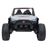 JOKO Elektrické Autíčko Buggy Clash STRONG 4x4 300W 24V, penové kolesá, Dvojmiestne kožené sedadlo, Nosnosť 60kg, biele