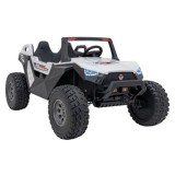 JOKO Elektrické Autíčko Buggy Clash STRONG 4x4 300W 24V, penové kolesá, Dvojmiestne kožené sedadlo, Nosnosť 60kg, biele