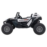 JOKO Elektrické Autíčko Buggy Clash STRONG 4x4 300W 24V, penové kolesá, Dvojmiestne kožené sedadlo, Nosnosť 60kg, biele