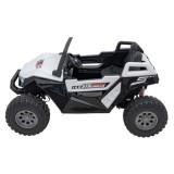 JOKO Elektrické Autíčko Buggy Clash STRONG 4x4 300W 24V, penové kolesá, Dvojmiestne kožené sedadlo, Nosnosť 60kg, biele