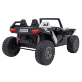JOKO Elektrické Autíčko Buggy Clash STRONG 4x4 300W 24V, penové kolesá, Dvojmiestne kožené sedadlo, Nosnosť 60kg, biele