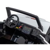 JOKO Elektrické Autíčko Buggy Clash STRONG 4x4 300W 24V, penové kolesá, Dvojmiestne kožené sedadlo, Nosnosť 60kg, biele
