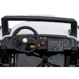 JOKO Elektrické Autíčko Buggy Clash STRONG 4x4 300W 24V, penové kolesá, Dvojmiestne kožené sedadlo, Nosnosť 60kg, biele