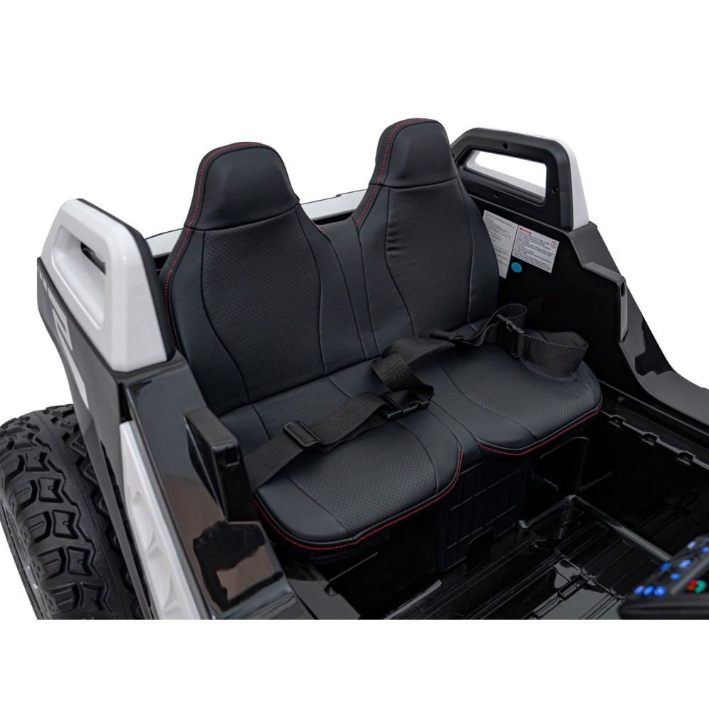 JOKO Elektrické Autíčko Buggy Clash STRONG 4x4 300W 24V, penové kolesá, Dvojmiestne kožené sedadlo, Nosnosť 60kg, biele