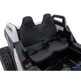 JOKO Elektrické Autíčko Buggy Clash STRONG 4x4 300W 24V, penové kolesá, Dvojmiestne kožené sedadlo, Nosnosť 60kg, biele