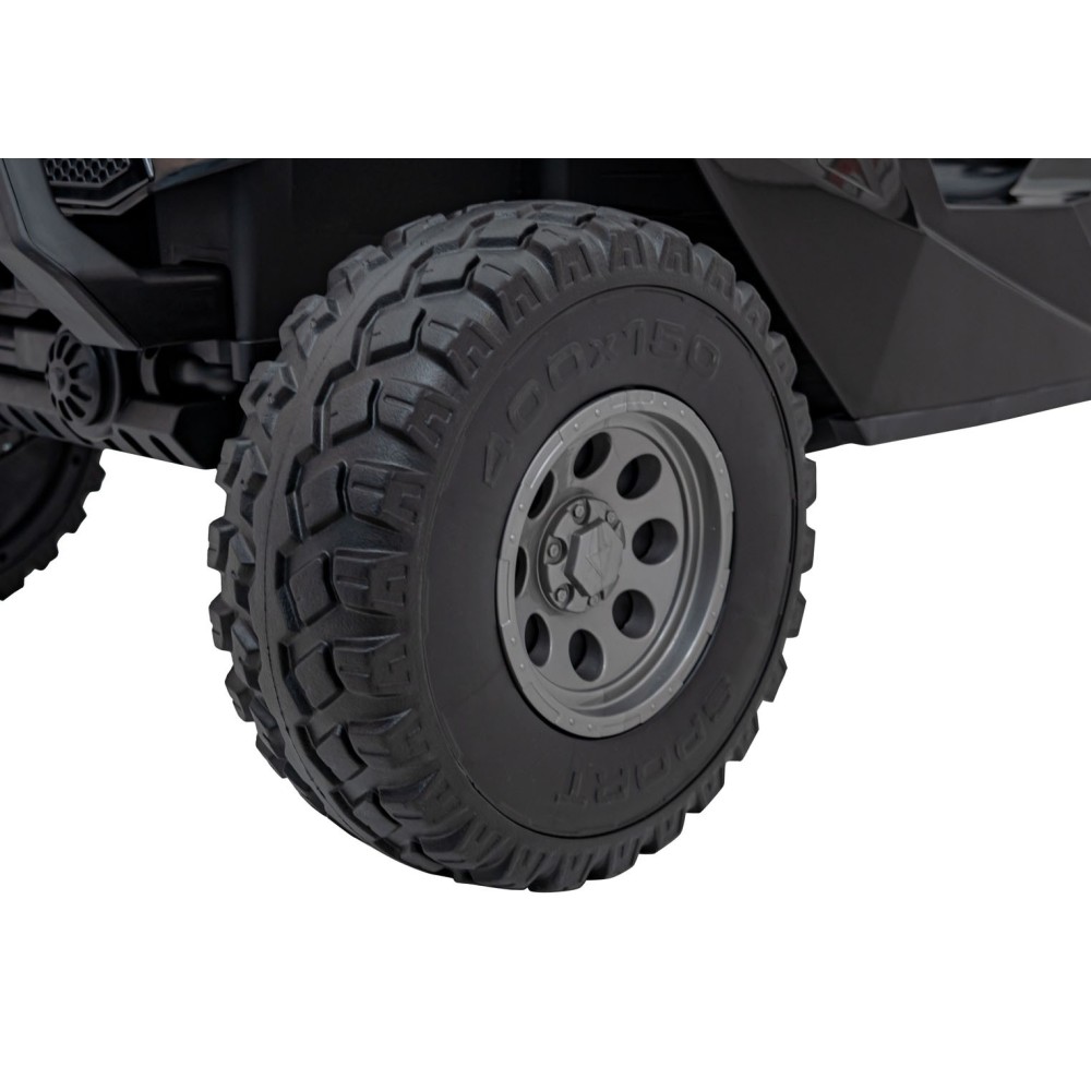 JOKO Elektrické Autíčko Buggy Clash STRONG 4x4 300W 24V, penové kolesá, Dvojmiestne kožené sedadlo, Nosnosť 60kg, biele