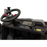 JOKO Elektrické autíčko s Elektricky vyklápacou vlečkou Pick-Up Speed 900, kožené sedadlo, penové kolesá, nosnosť 50kg, čierne
