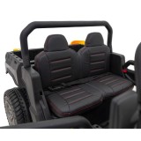 JOKO Elektrické autíčko s Elektricky vyklápacou vlečkou Pick-Up Speed 900, kožené sedadlo, penové kolesá, nosnosť 50kg, čierne