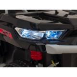 JOKO Elektrické autíčko s Elektricky vyklápacou vlečkou Pick-Up Speed 900, kožené sedadlo, penové kolesá, nosnosť 50kg, čierne