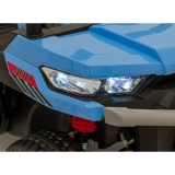JOKO Elektrické autíčko s Elektricky vyklápacou vlečkou Pick-Up Speed 900, kožené sedadlo, penové kolesá, nosnosť 50kg, modré