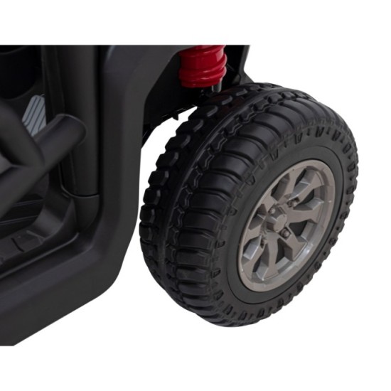 JOKO Elektrické autíčko s Elektricky vyklápacou vlečkou Pick-Up Speed 900, kožené sedadlo, penové kolesá, nosnosť 50kg, zelené