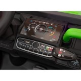 JOKO Elektrické autíčko s Elektricky vyklápacou vlečkou Pick-Up Speed 900, kožené sedadlo, penové kolesá, nosnosť 50kg, zelené