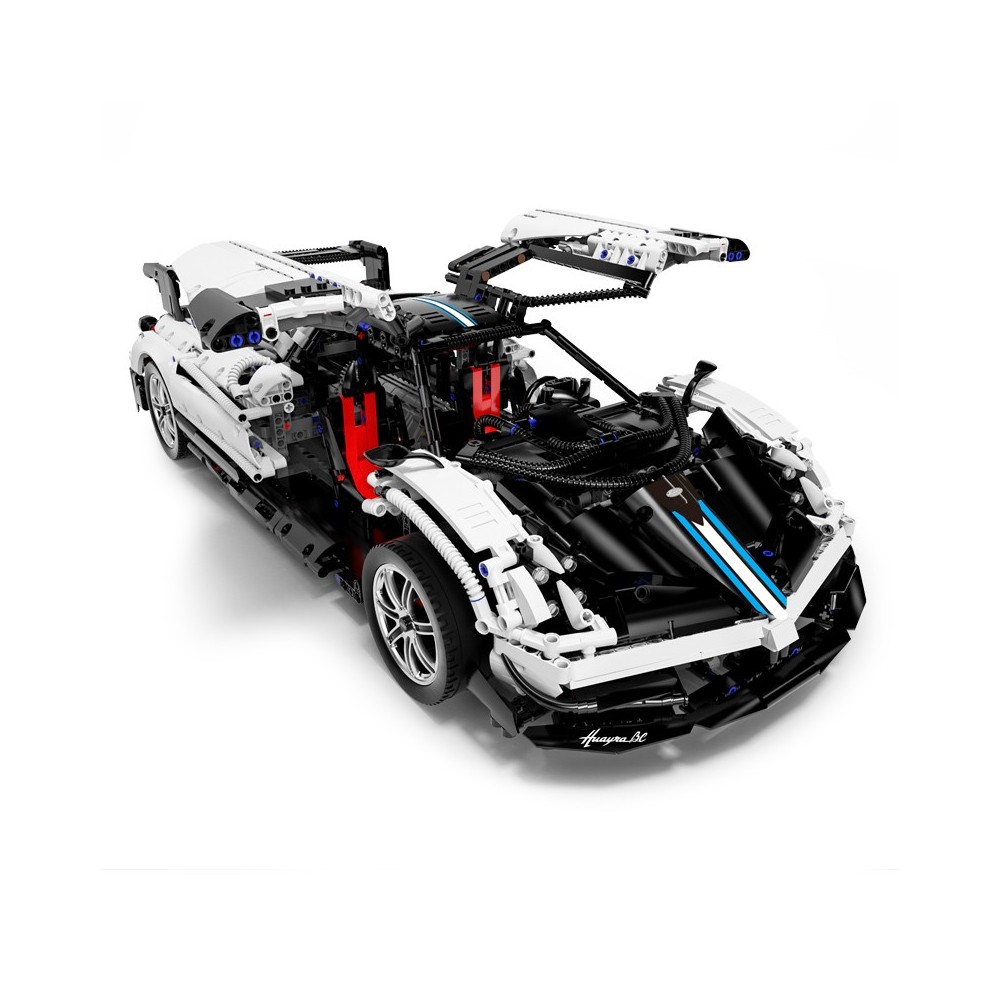 Rastar Veľká Technická stavebnica 2892ks Auto Pagani Huayra 1:8, biele