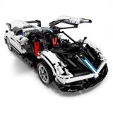 Rastar Veľká Technická stavebnica 2892ks Auto Pagani Huayra 1:8, biele