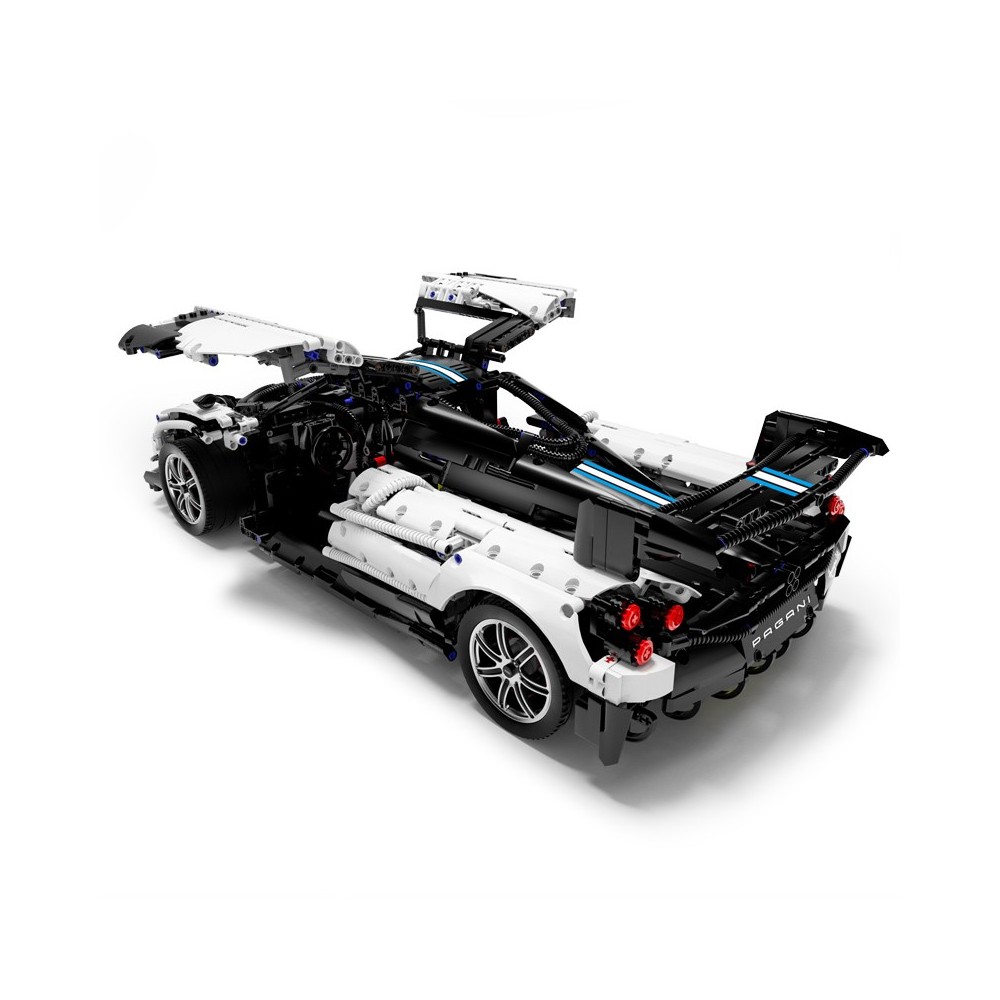 Rastar Veľká Technická stavebnica 2892ks Auto Pagani Huayra 1:8, biele